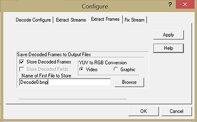 MPEGRepair decode extract frames
