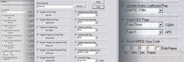 MPEGRepairHD screen modifying video streams